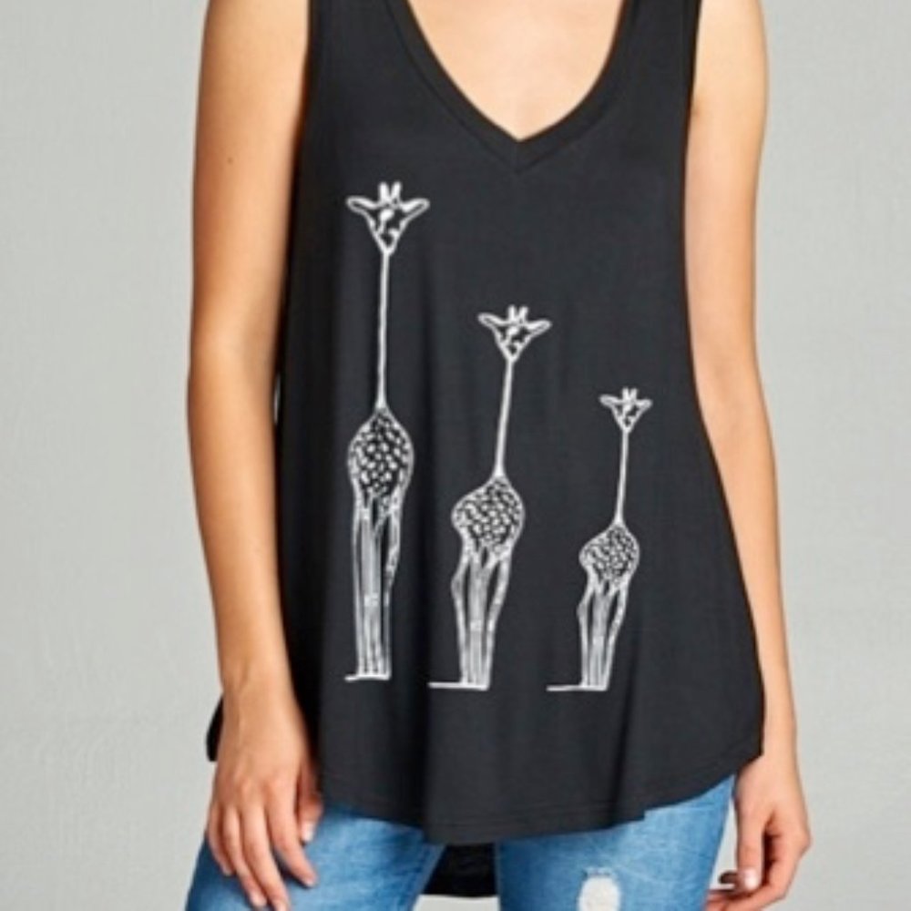 NWT LA Soul Giraffe Trio Loose Tank